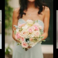 Re: 3 different bridesmaid dresses - Thoughts and what flowers would you have?