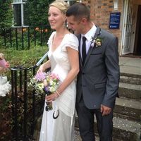 We got married **flashes**