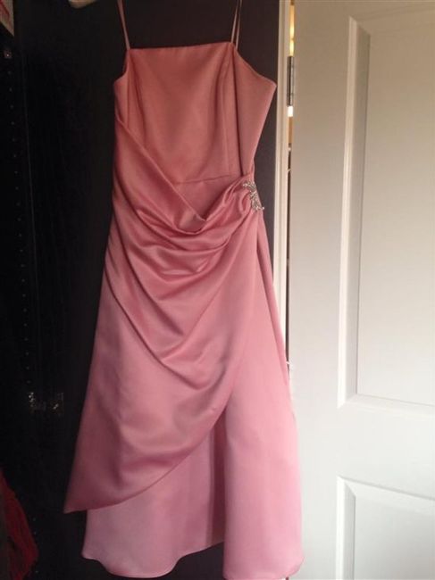 Two BHS pink bridesmaid dresses