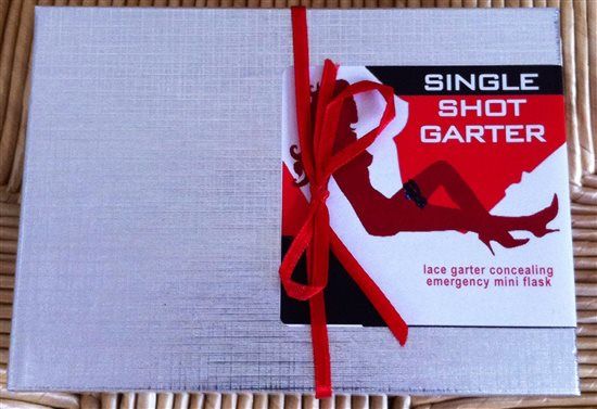 Bridal Garters with secret Single Shot Hip Flask! Perfect for Weddings & Hen Parties.