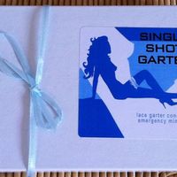 Bridal Garters with secret Single Shot Hip Flask! Perfect for Weddings & Hen Parties.