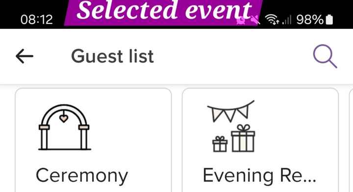 Wedding website rsvp - 1