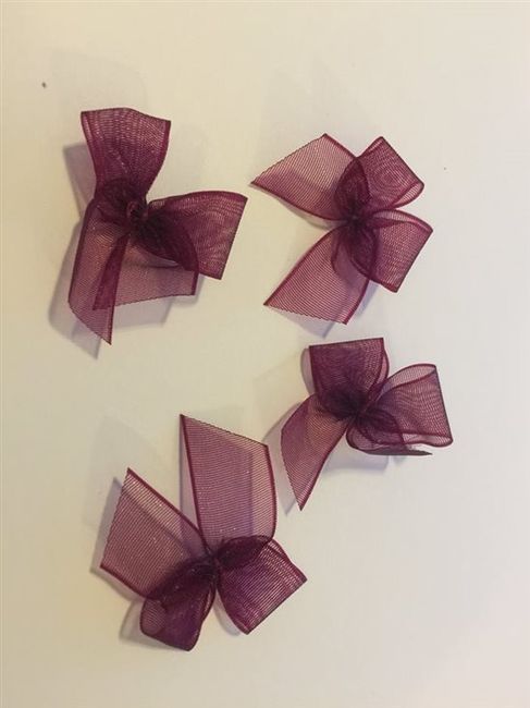 Winter/Burgundy wedding accessories