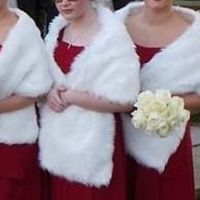 Winter/Burgundy wedding accessories