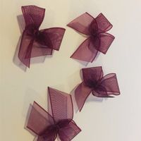 Winter/Burgundy wedding accessories