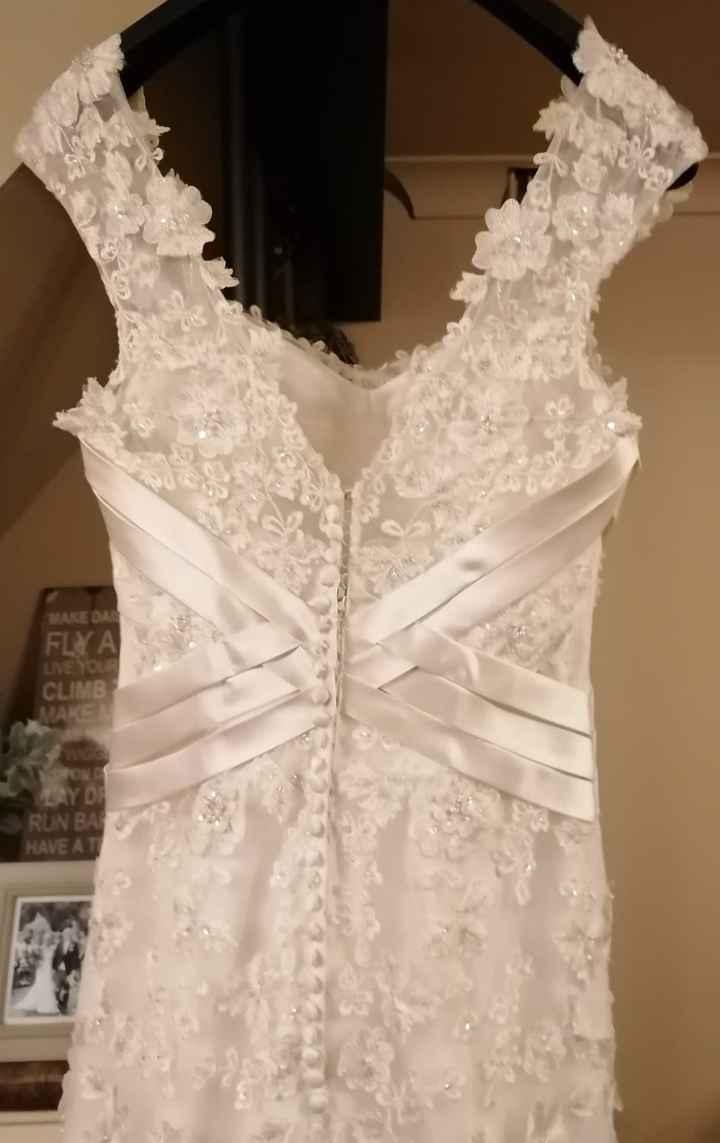 Justin Alexander Bridal Gown, size 12 - Ivory Lace Fishtail - for Sale! - 7