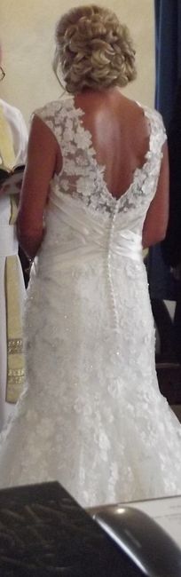 Justin Alexander Bridal Gown, size 12 - Ivory Lace Fishtail - for Sale! 1