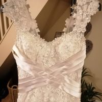 Justin Alexander Bridal Gown, size 12 - Ivory Lace Fishtail - for Sale! - 4