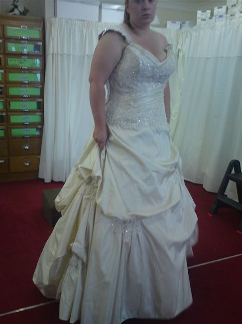 1st dress fitting today  **Updated with flash**