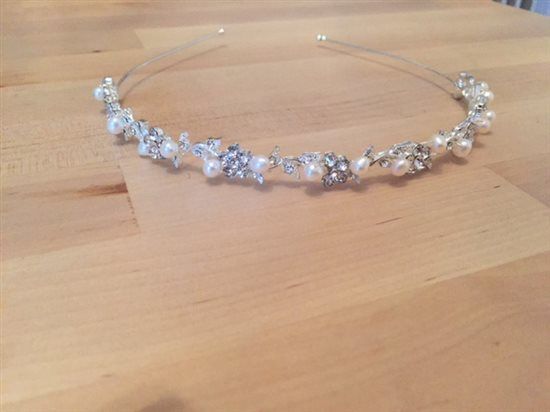 Pearl and crystal hairband for sale - brand new