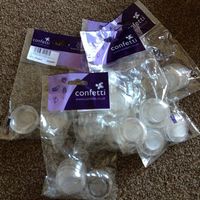 Clear dishes for bonbonniere's