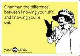 Re: One for the Grammar Police?