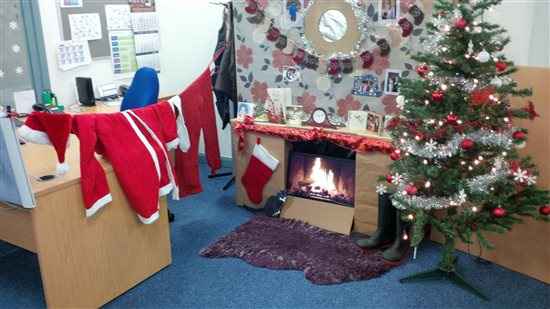 Office Christmas decorations