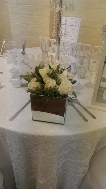 Re: Rectangle table centre pieces