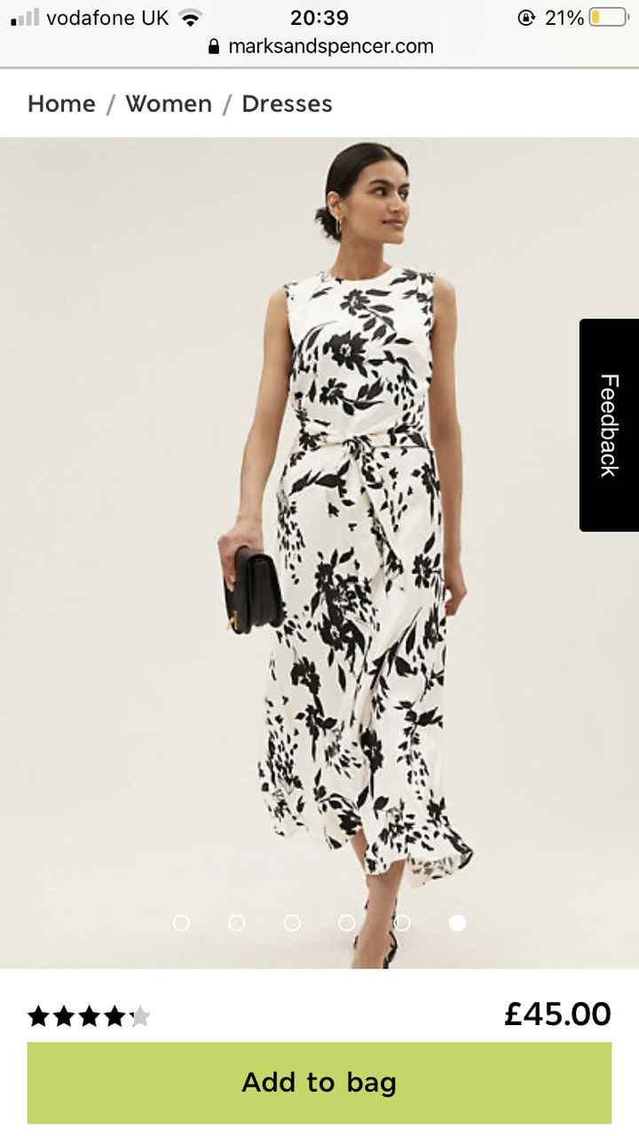 White floral dress to a wedding - 1