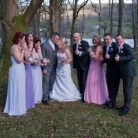3 kelsey rose bridesmaid dresses and mak Lesley bridesmaid dress lavender purple and pink