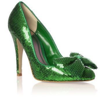 green sparkly shoes uk