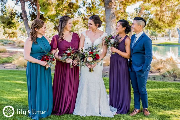 Bridesmaids and Matron of Honour dress colours - 1