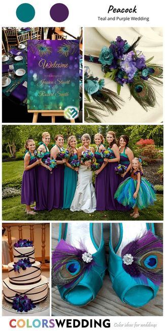 Bridesmaids and Matron of Honour dress colours 2