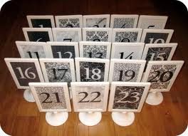 Re: Table name holders - need inspiration