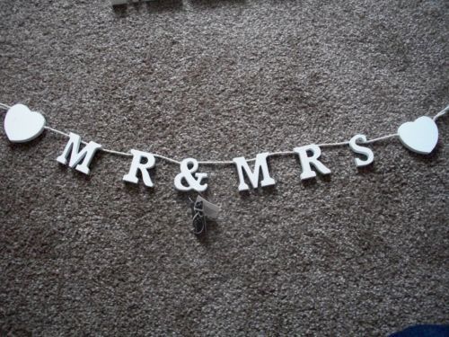 MR & MRS Wooden sign *excellent price*