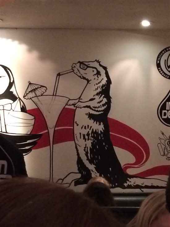 Otters immortalised in art