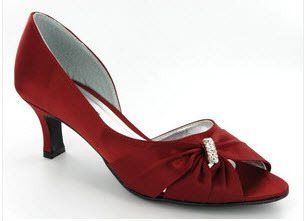 Deep red / burgundy bridesmaids dress (size 10) and matching shoes (size 6) Both brand new