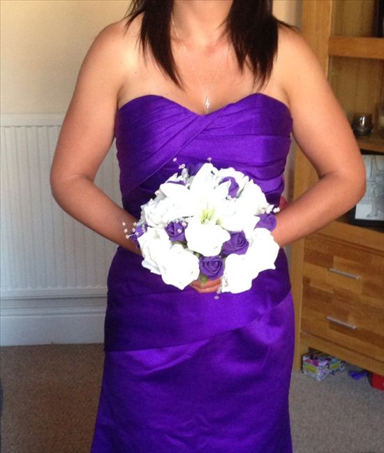 Re: ivory and purple foam roses