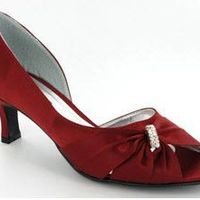 Deep red / burgundy bridesmaids dress (size 10) and matching shoes (size 6) Both brand new