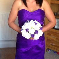 Re: ivory and purple foam roses