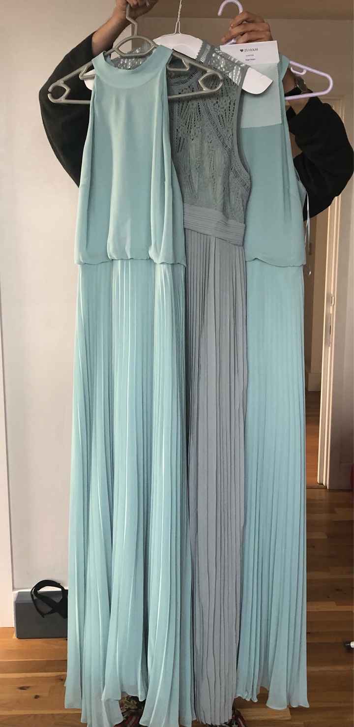 Bridesmaids dresses in different shades - 1