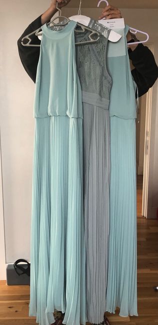 Bridesmaids dresses in different shades - 1