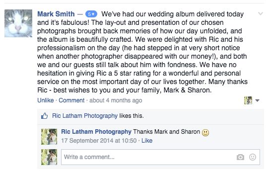 Re: Wedding photography too good to be true?!