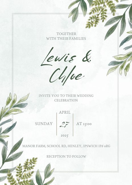 My wedding Invite