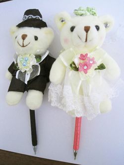 Cute Korea Wedding Bear Pens for SALE!! LIMITED STOCK !! 