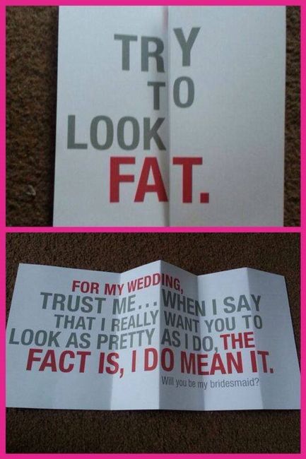 Re: How did people ask their friends/relatives to be bridesmaids?
