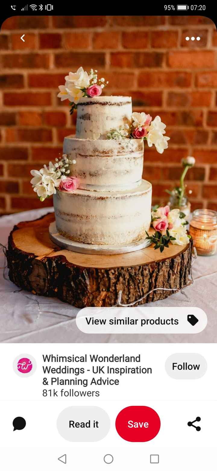 Wooden cake stand - 1