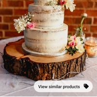 Wooden cake stand - 1