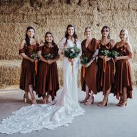 Rust/copper/burnt orange bridesmaid dresses - 1