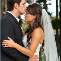 Veil placement and hair accessories
