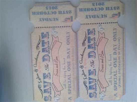 Save the dates have arrived. Opinions please :-)