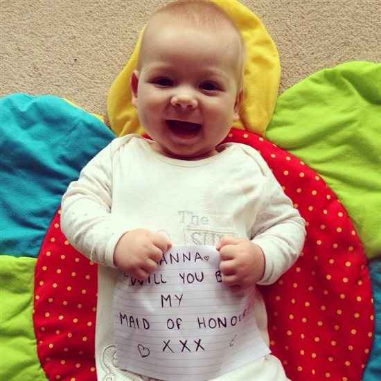 Chosen my maid of honour ?