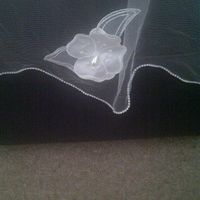 ***** lovely ivory and pearl veil for sale*****