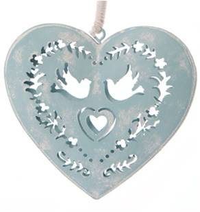Shabby Chic Hanging Hearts 