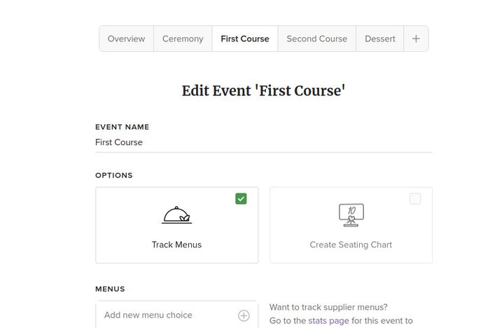 Collecting menu options 2