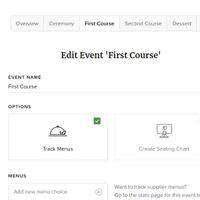 Collecting menu options - 2
