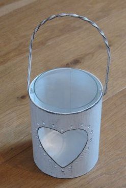 white heart metal candle holders for sale