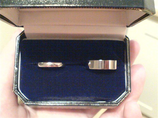We got our wedding rings today!