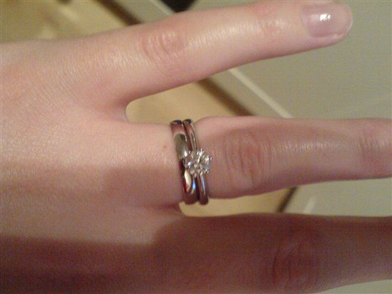 We got our wedding rings today!