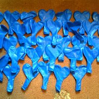 Norfolk: Wedding items for sale blue theme colour, fish bowls, mirror plates and more....